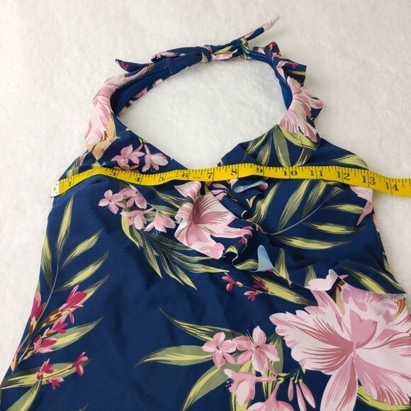 Cupshe Blue Ruffle Tankini Set NWT Tank Top and Bikini Swimsuit  Sz Small - Picture 8 of 16